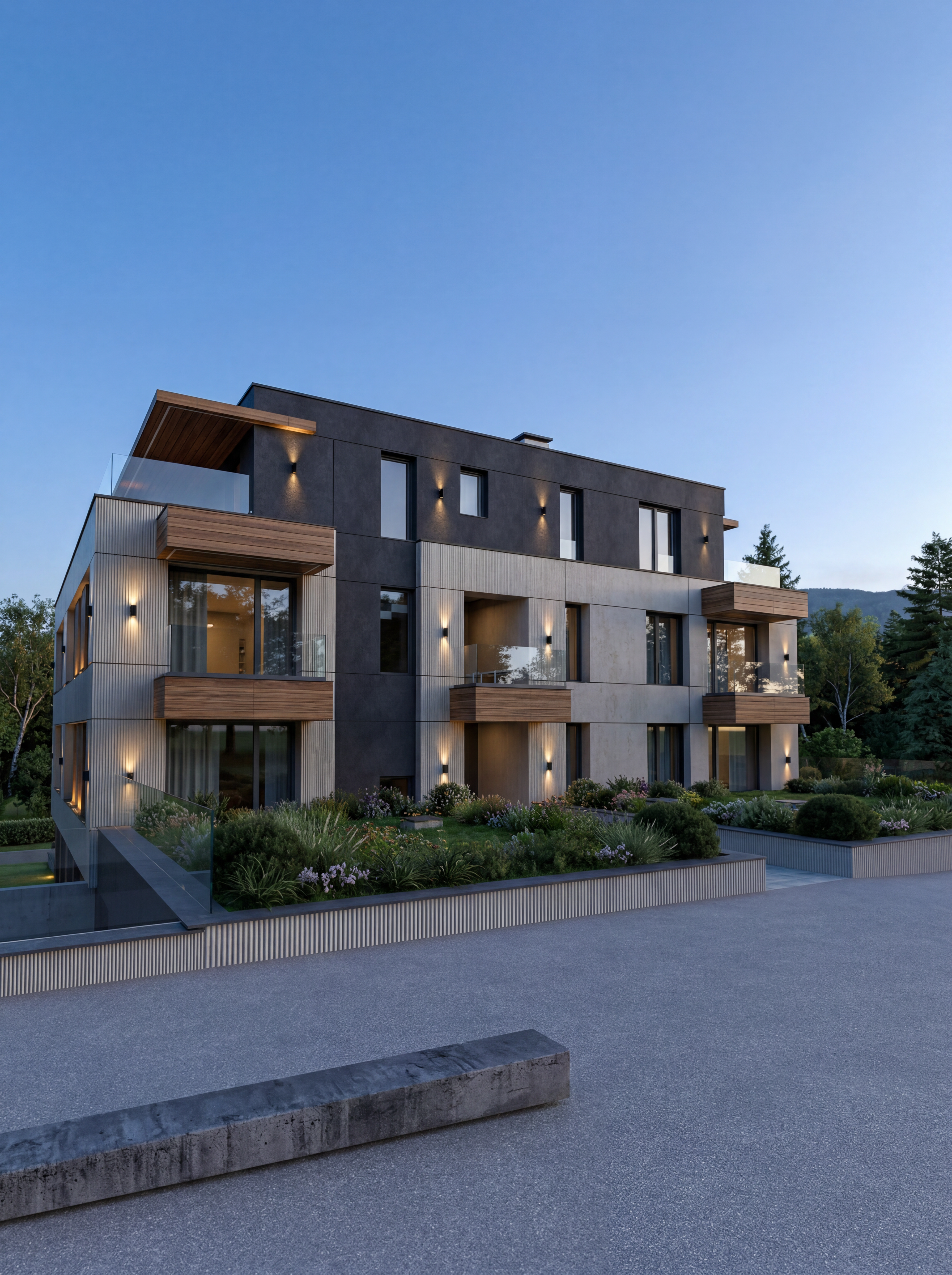 Green Boyana setting around Kvartal Homes